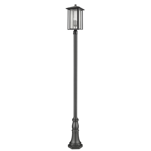 Z-Lite Aspen Black Post Light by Z-Lite 554PHXLR-518P-BK