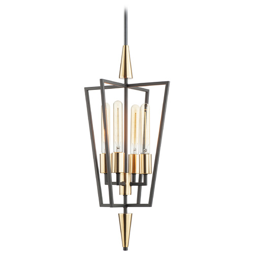 Maxim Lighting Wings Black & Satin Brass Pendant Light