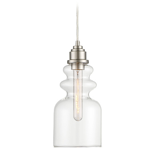 Meridian 6-Inch Mini Pendant in Brushed Nickel by Meridian M70018BN