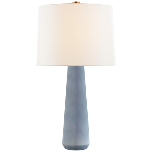 Visual Comfort Signature Collection Barbara Barry Athens Lamp in Polar Blue Crackle by Visual Comfort Signature BBL3901PBCL