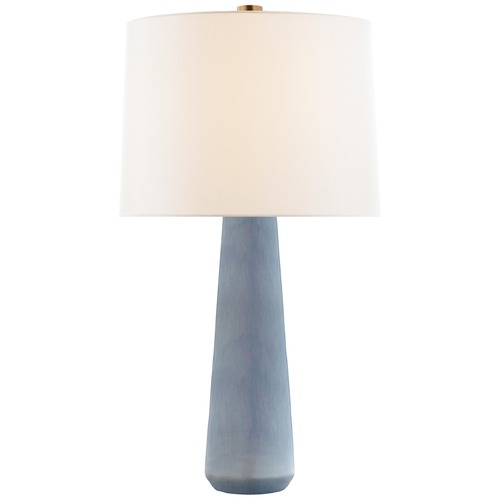 Barbara Barry Athens Lamp in Polar Blue Crackle by Visual Comfort Signature