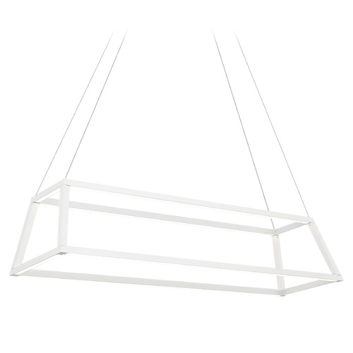Matteo Lighting Carlington Matte White LED Pendant Light