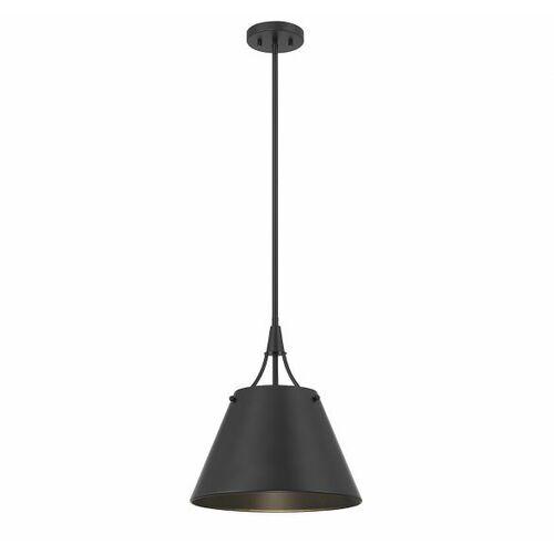 Willis 14-Inch Pendant in Matte Black by Savoy House