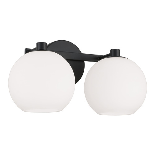 Homeplace By Capital Lighting Ansley Matte Black Bathroom Light
