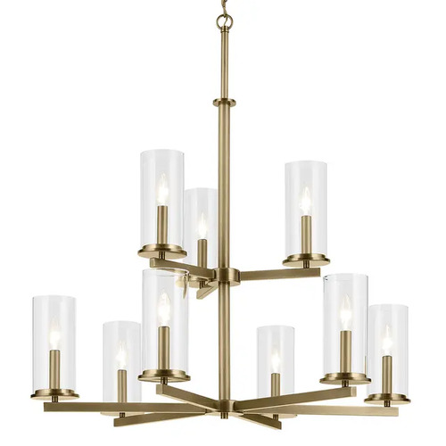 Kichler Lighting Kichler Lighting Crosby Natural Brass Chandelier 44014NBR