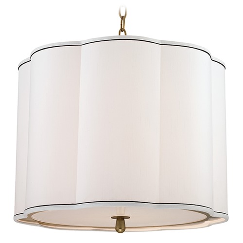 Sweeny 4-Light Pendant in Aged Brass by Hudson Valley Lighting