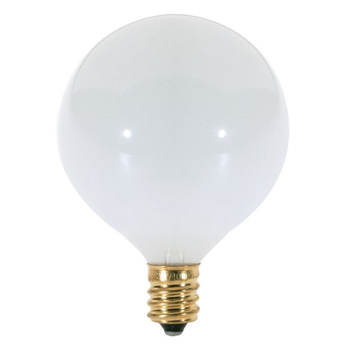 Satco Lighting Incandescent G16.5 Light Bulb Candelabra Base 120V by Satco S3260