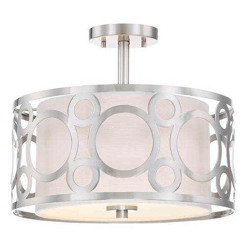 Nuvo Lighting Filigree Brushed Nickel Semi-Flush Mount by Nuvo Lighting 60/5948