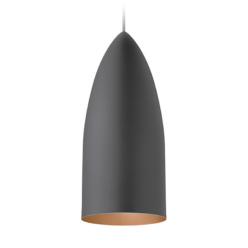 Mini Signal LED MonoRail Pendant in Gray & Copper by Visual Comfort Modern