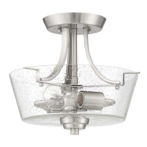 Craftmade Lighting Grace Brushed Polished Nickel Semi-Flush Mount by Craftmade Lighting 41952-BNK-CS