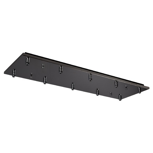 Multi-Port Canopy Black Chrome Ceiling Adaptor by Kuzco Lighting