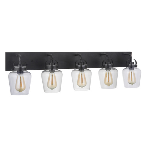 Trystan Flat Black Bathroom Light by Craftmade Lighting