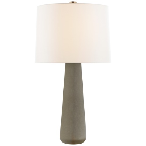 Visual Comfort Signature Collection Barbara Barry Athens Table Lamp in Shellish Gray by Visual Comfort Signature BBL3901SHGL