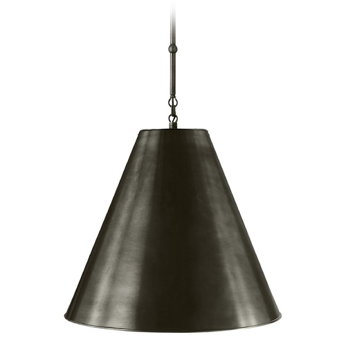 Visual Comfort Signature Collection Thomas OBrien Goodman Pendant in Bronze by Visual Comfort Signature TOB5091BZBZ