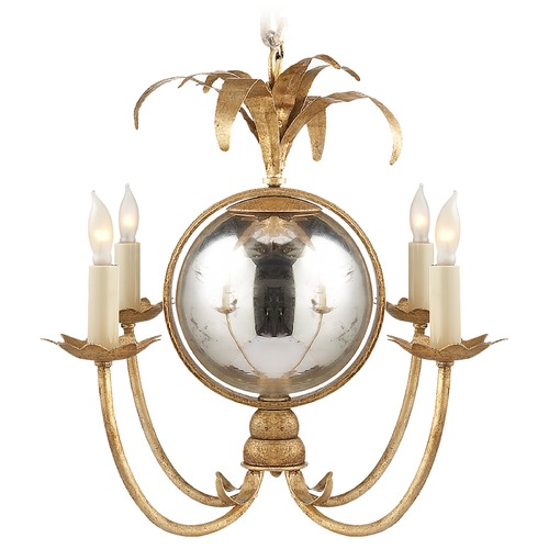 E.F. Chapman Gramercy Chandelier in Gilded Iron by Visual Comfort Signature