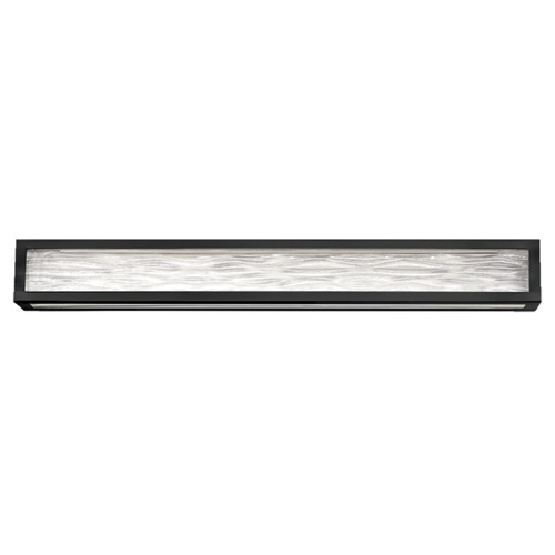Modern Forms by WAC Lighting Shock Waves 38-Inch LED Bath Light in Black by Modern Forms WS-39938-BK