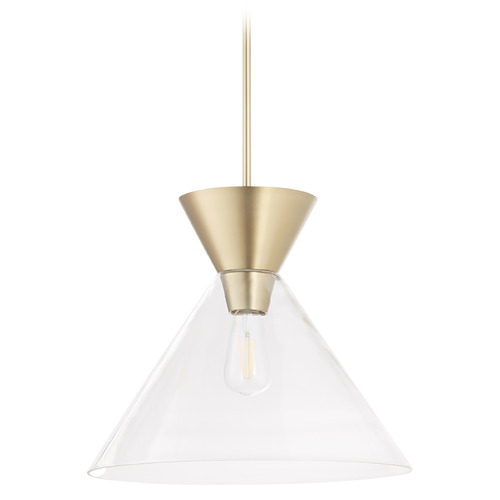 Beldar Aged Brass Pendant by Quorum Lighting