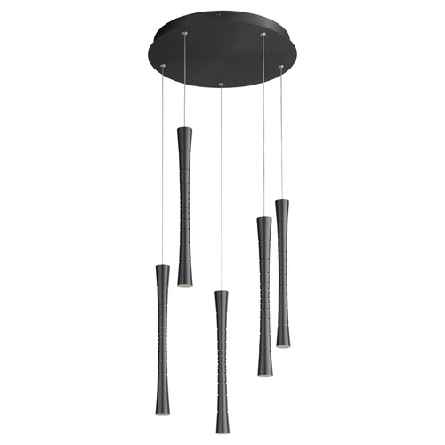 Oxygen Sabre Black LED Multi-Light Pendant