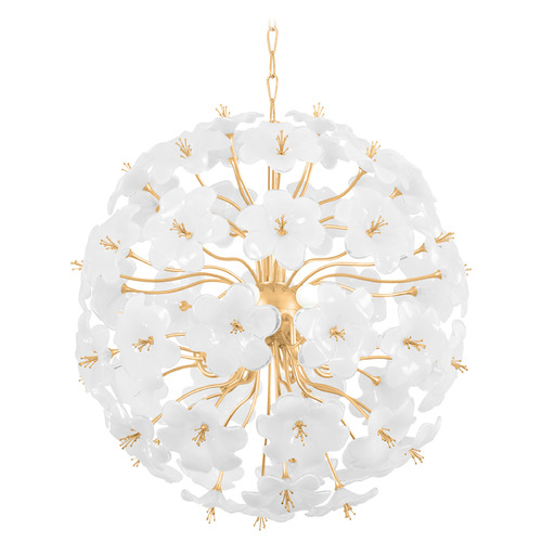 Corbett Lighting Hygea Gold Leaf LED Chandelier