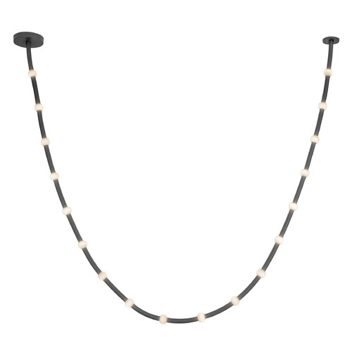 Kuzco Lighting Corda Black LED Pendant Light with Globe Shade