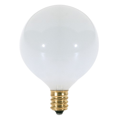 Satco Lighting Incandescent G16.5 Light Bulb Candelabra Base 120V by Satco S3261