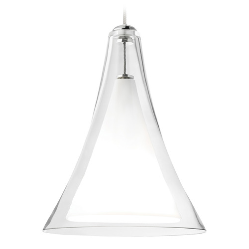 Visual Comfort Modern Collection Melrose MonoRail Mini Pendant in Nickel by Visual Comfort Modern 700MOMLPCS