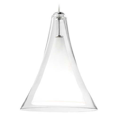 Melrose MonoRail Mini Pendant in Nickel by Visual Comfort Modern