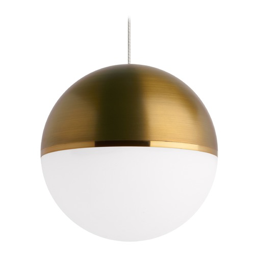 Visual Comfort Modern Collection Mid-Century LED Mini-Pendant in Brass by Visual Comfort Modern 700MPAKVRRR-LED927