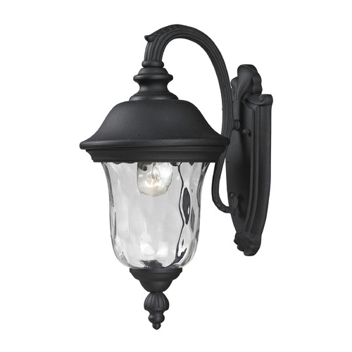 Z-Lite Armstrong Black Outdoor Wall Light by Z-Lite 534S-BK