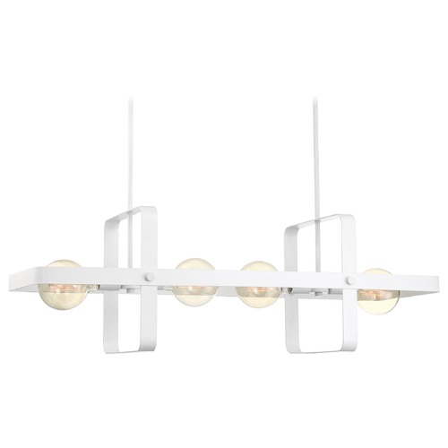 Nuvo Lighting Prana White Island Light by Nuvo Lighting 60/6725