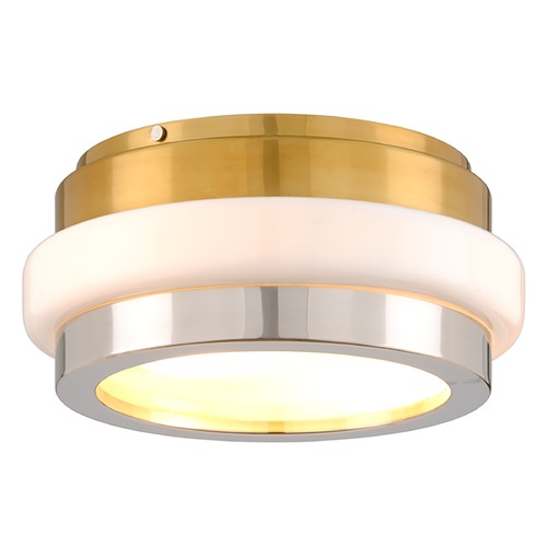 Corbett Lighting Beckenham Vintage Polished Brass & Nickel Flush Mount by Corbett Lighting 300-32