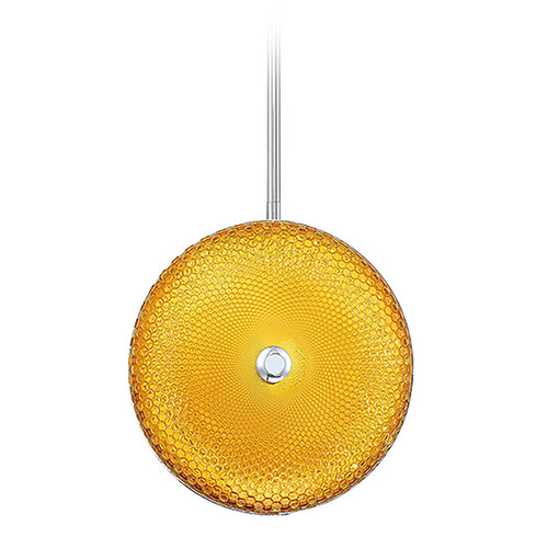 Eurofase Lighting Caledonia 10-Inch Round LED Pendant in Yellow by Eurofase Lighting 35913-047