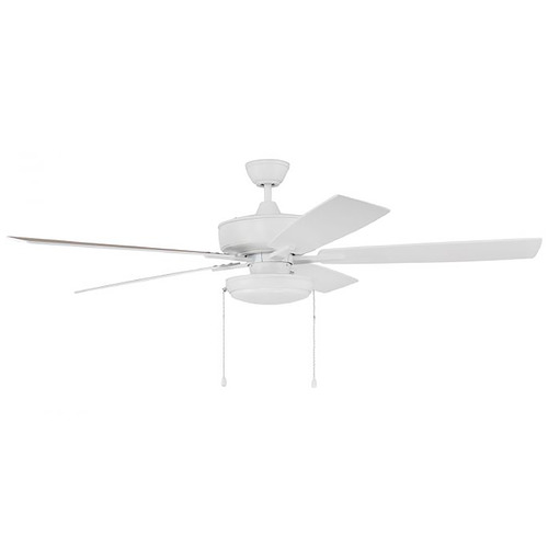 Craftmade Lighting Super Pro 119 60-Inch LED Fan in White by Craftmade Lighting S119W5-60WWOK