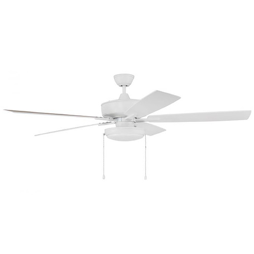 Super Pro 119 60-Inch LED Fan in White by Craftmade Lighting