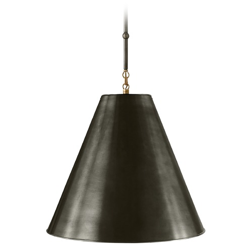 Thomas OBrien Goodman Pendant in Bronze & Brass by Visual Comfort Signature