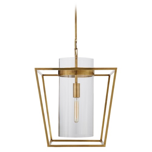 Visual Comfort Signature Collection Ian K. Fowler Presidio Small Lantern in Brass by Visual Comfort Signature S5167HABCG