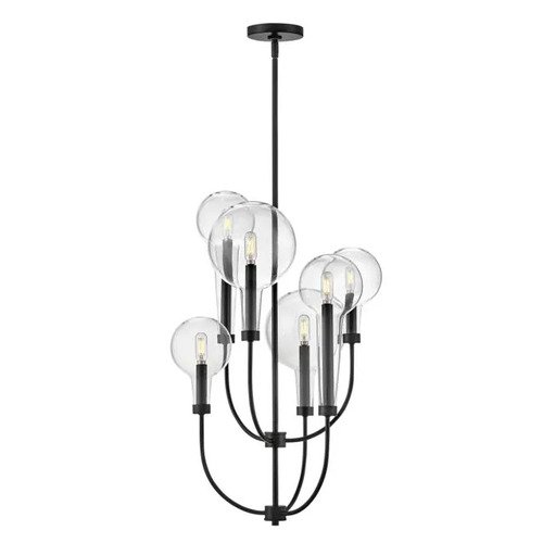 Hinkley Alchemy 6-Light Chandelier in Black by Hinkley Lighting 30525BK