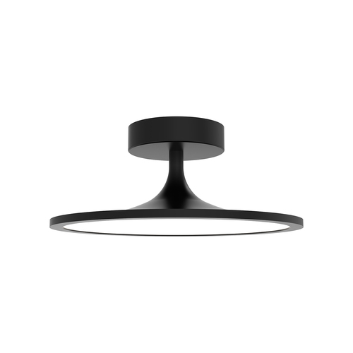 Alora Lighting Issa Matte Black LED Semi-Flushmount Light
