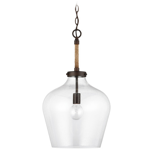 Capital Lighting Boland 14-Inch Pendant in Bronze by Capital Lighting 9F370A