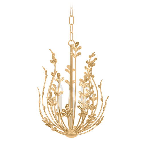 Troy Lighting Delmore Vintage Gold Leaf LED Mini-Chandelier