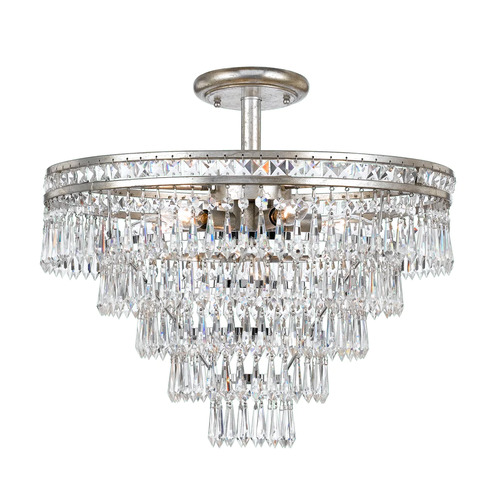 Crystorama Lighting Mercer 20-Inch Semi-Flush in Olde Silver by Crystorama Lighting 5264-OS-CL-MWP_CEILING