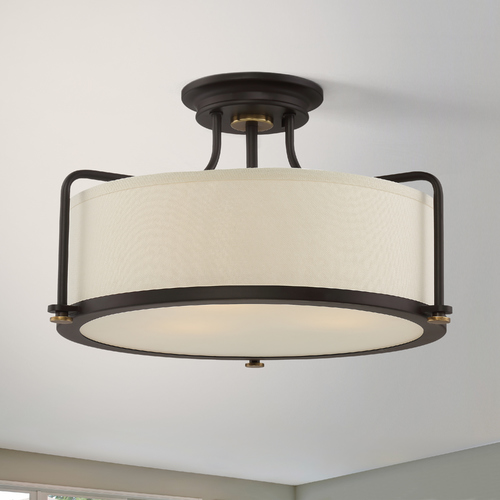 Calvary Western Bronze Semi-Flush by Quoizel Lighting