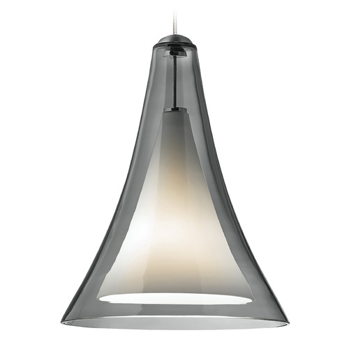 Melrose MonoRail Mini Pendant in Nickel by Visual Comfort Modern
