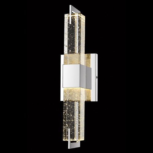 Glacier Avenue 17-Inch High Polished Nickel LED Sconce by Avenue Lighting