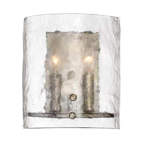 Quoizel Lighting Fortress Wall Sconce in Mottled Silver by Quoizel Lighting FTS8802MM