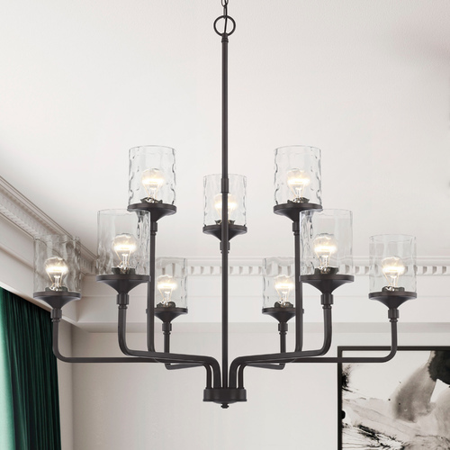 Colton 38-Inch Matte Black Chandelier by HomePlace by Capital Lighting