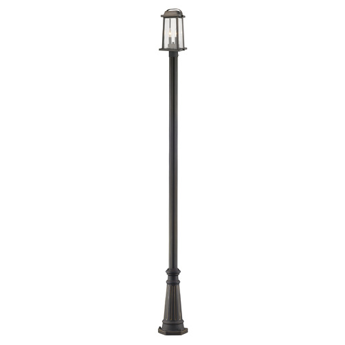 Z-Lite Millworks Oil Rubbed Bronze Post Light by Z-Lite 574PHMR-519P-ORB