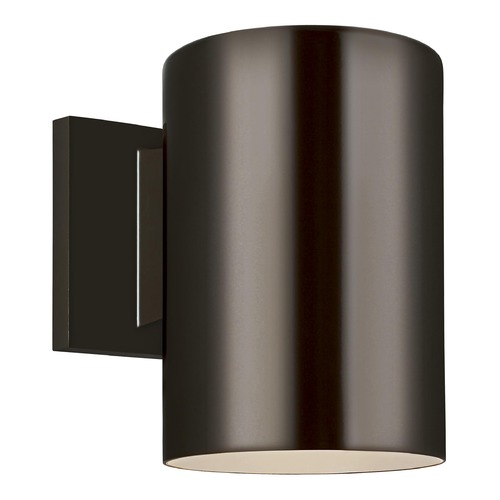 Generation Lighting Outdoor Cylinders Bronze LED Outdoor Wall Light 8313801-10/T