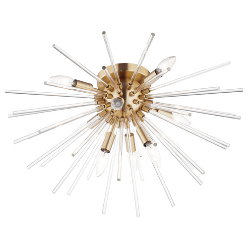 Maxim Lighting Polaris Satin Brass Flushmount Light