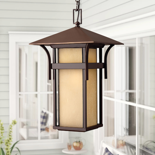 Harbor 19-Inch 12V LED Outdoor Hanging Lantern in Anchor Bronze by Hinkley Lighting
